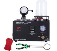 Dfdieratve 2L Vacuum Investing Casting Machine 1/2 HP, Jewelry Lost Wax Cast Combination Vacuum Investing Casting Investment Machine for Jewelry Makers, with Workbench & Vacuum Hood