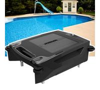 Dfdieratve Pool Skimmer Robot with Solar Panel Automatically Design, Pool Skimmer Robotic, Dual Charging Options Automatic Pool Skimmer (Skimmer with Solar Panel)