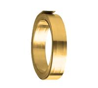DFDPAXL 1 Meter Long H62 Brass Sheet Roll Thickness 0.15Mm, Width 10-25Mm Ideal for Various Industrial And DIY Projects,0.15×25×1000mm