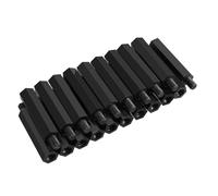 DFDPAXL 20 Pieces M6 Nylon Hex Standoff Spacer, Plastic Column Support Thread Length 8Mm for Panel Mounting And DIY Applications,M6×35+8mm