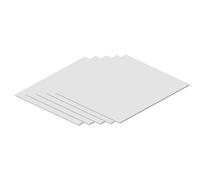 DFDPAXL 5 Pcs White Foam Board Thickness 2Mm, PVC Sheet Mount Board Suitable for Art Display Crafts Modelling Mounting,100×200×2mm