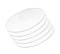 DFDPAXL 5 Pieces Clear Acrylic Round Sheets Thickness 6Mm, Plastic Disc Diameter 70-100Mm for Product Display, Painting And DIY Projects,Diameter 70mm