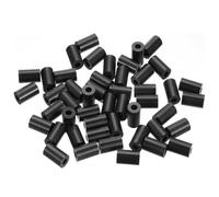 DFDPAXL 50 Pieces Nylon Round Spacers, Black Plastic Column Washers 5.2×9×30Mm-5.2×9×50Mm for Mechanical Fixtures And DIY Engineering,5.2×9×40mm