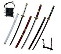 Dfdvye Cosplay Anime Sword - Demon Slayer Sword 41 Inch with Sword Stand and Belt, Katana Replica Sword, Perfect for Cosplay, Anime, Original Texture, Stage Performance and as a Gift