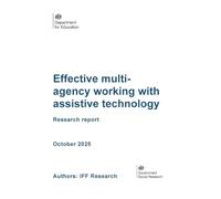 DFE-RR 1571 Effective multi-agency working with assistive technology