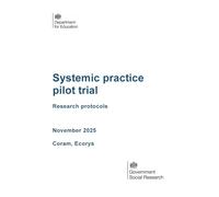 DFE-RR 1577 Systemic practice pilot trial. Research protocols. November 2025