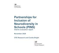 DFE-RR 1584 Partnerships for Inclusion of Neurodiversity in Schools (PINS). Interim evaluation report. November 2025
