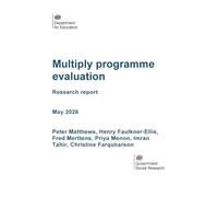 DFE-RR 1629/1 Multiply programme evaluation. Research report. May 2026