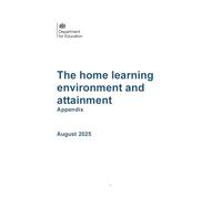 DFE-RR1502 The home learning environment and attainment. Appendix. August 2025