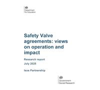 DFE-RR1537 Safety Valve agreements: views on operation and impact. Research report. July 2025