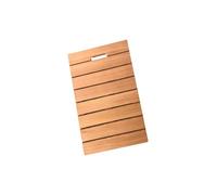 dfEDRd Bath Mat, Bamboo And Wood Bath Shower Spa Sauna Mat Dark Wood Multiple Sizes(30x50cm/12x20in)