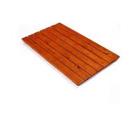 dfEDRd Bath Mat, Cedar Wood Bath Mat Maroon Multiple Sizes(50x85cm/20x33.5in)