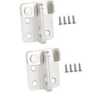 dfEDRd Door latch， Sliding Door Lock,Small Bolt,2 Sets Stainless Steel Buckle Padlock Hasp Gate