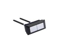 dfEDRd Dual Push Button Toilet Flush Button, Toilet Push, Flush Button 1PCS Dual Rectangle(Black)