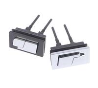 dfEDRd Dual Push Button Toilet Flush Button, Toilet Push, Flush Button 1pcs Square Dual Tank(Silver)