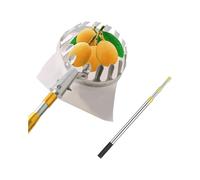 dfEDRd Fruit Picker Pole, Pear Picker with Cloth Bag, Fruit Pole Stainless Steel, Extendable, Catcher for Apricot(4m)