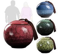 dfEDRd Glazed Ceramics Cremation Urns For Human Ashes Keepsake Pet Pack Of 4 Multicolor(Set of 4)