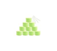 dfEDRd Plastic Cosmetic Jar, 12 PC Empty 50ml Pink with Screw Lid, 50g Small Pot with Inner Linner Gel Lip Balm + 5X Spatula(Green,100ml)