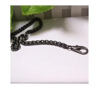 dfEDRd Purse Chains, 2 Pcs 40-120cm Bags Chain Metal Handle Bag Handbag Antique Accessory Strap Hardware(Black,120cm)