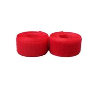 dfEDRd Sew On Hook and Loop Strips, 38MM,Non self adhesive nylon strips fastener(Red,38MM x 10 Yards)