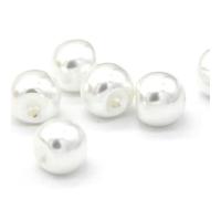 dfEDRd Sewing Buttons, Pack of 20 10mm Plastic Pearl Invisible Shank Buttons in Matte Black and Light White for Clothing(Light White)