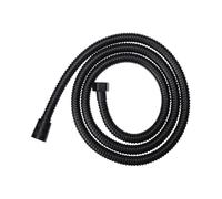 dfEDRd Shower Hoses, Black Stainless Steel Bathroom Shower Hose Handheld(1.5M)