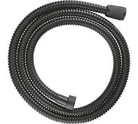 dfEDRd Shower Hoses, Shower hose1M Black Stainless Steel Hose, Silvery(Black,1M)