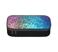 Dfekgoklpf Stylish Glitter Sequin Spot Printed Zipper Pencil Case Large Capacity Multi-Functional Organizer Cosmetic Bag Portable Pen Pouch for Organizing Pencils Makeup