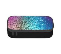 Dfekgoklpf Stylish Glitter Sequin Spot Printed Zipper Pencil Case Large Capacity Multi-Functional Organizer Cosmetic Bag Portable Pen Pouch for Organizing Pencils Makeup