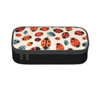 Dfekgoklpf Stylish Infinite Speckled Pattern Printed Zipper Pencil Case Large Capacity Multi-Functional Organizer Cosmetic Bag Portable Pen Pouch for Organizing Pencils Makeup