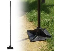 DFENG Tamper Tool,20x20cm Hand Steel Tamper Tool with 122 cm Adjustable Handle Heavy Duty Garden Ground Tamper for Leveling Soil,Gravel,Asphalt,Driveway