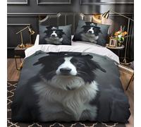 DFENILROP 3D Print 3 Pcs Bedding Set Room Decor Zipper Super Soft Pirate Dog Hat Quilt Cover Durable Hotel Quality for Girls,Youth,Teenagers Stylized Pet Portrait Duvet Cover King（220x240cm）