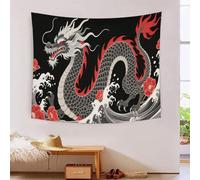 DFENILROP Tapestry 3D Printed Chinese Dragon, Soft Polyester High-Definition Artistic Oriental Style Tablecloth, Multi-Purpose Wall Decor for Bedroom & Living Room, Premium Gift 70cmx100cm