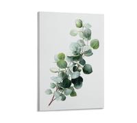 DFENILROP Wall Art, Plants Poster, Eucalyptus Branch Botanical Art Print For Home Decor - Designer Canvas Print, Gift 16x24inch(40x60cm)