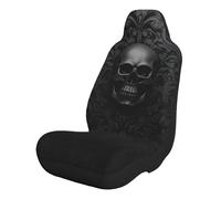 DFEPFKGOKL Cute Gothic Wallpaper Skull Universal Front Car Seat Covers, Car Seat Cushion Cover, 2 Pcs Soft Comfortable Car Seat Protector For Most Cars, Suvs, And Trucks