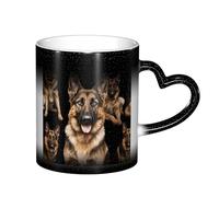 DFEPFKGOKL German Shepherd Dog, Heat Changing Coffee Mug - Color Changing Mug in The Sky, 11 Oz Ceramic Magic Cup, Heat Sensitive Mugs, Personalized Gift (GIF Boxed)