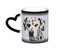 DFEPFKGOKL Heat Changing Coffee Mug - Dalmatian - Mesmerizing Color-Changing Mug in The Sky, 11 Oz Ceramic Magic Mug Cup for Cafes, Offices, Homes