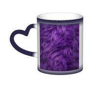 DFEPFKGOKL Heat Changing Coffee Mug - Purple - Mesmerizing Color-Changing Mug in The Sky, 11 Oz Ceramic Magic Mug Cup for Cafes, Offices, Homes