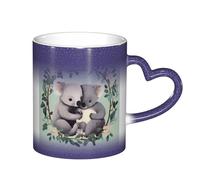 DFEPFKGOKL Koala, Heat Changing Coffee Mug - Color Changing Mug in The Sky, 11 Oz Ceramic Magic Cup, Heat Sensitive Mugs, Personalized Gift (GIF Boxed)