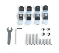 DFFMQSJ Aluminium Motorcycle Frame Mount Bracket Accessory Set - Silver