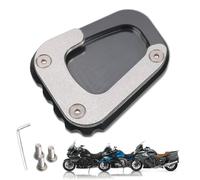 DFFMQSJ Compatible with BMW K1600B K1600GT K1600GTL Motorcycle Kickstand Pad, CNC Motorcycle Kickstand Foot Side Stand Extension Pad, Motorbike Kickstand Extension Pad(gray,K1600GTL)