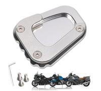 DFFMQSJ Compatible with BMW K1600B K1600GT K1600GTL Motorcycle Kickstand Pad, CNC Motorcycle Kickstand Foot Side Stand Extension Pad, Motorbike Kickstand Extension Pad(silver,K1600GTL)