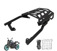 DFFMQSJ Heavy Duty Motorcycle Luggage Rack Compatible with YAMAHA MT-09 Tracer 900/GT 2018 2019 2020 Cargo Carrier Powder Coated Sturdy 100 lbs Capacity Top Box Holder Support Bracket with 2pcs Nets