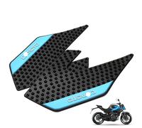 DFFMQSJ Motorcycle Side Fuel Tank Pad Protector Stickers Decal Anti Slip Gas Knee Grip Traction Pad Tankpad Compatible with CFMOTO CF- MOTO 400NK 650NK CF650TR 2018-2024, Black Blue, Waterproof(blue)
