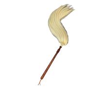 DFGBAPKBL Fly Horsetail Whisk Handmade Tai Chi Whisk Real Horsetail
