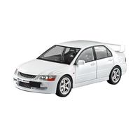 DFGEVEMBOB Alloy Body Detailed Interior 1:24 For Mitsubishi For Lancer Evolution IX EVO9 Alloy Car Model Sound and Light Pull Battery not included(White)