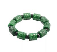 DFGFD Natural Green Jade Bracelet Burma Jadeite Bangle Men Women Healing Jewelry Genuine Emerald Jades Stone Amulet Bracelets