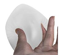 DFGGE Clear Silicone Breast Forms Triangle Mastectomy Prosthesis Self-Adhesive Fake Boobs for Patient Artificial Prosthetic Transgender And Cosplay,Transparent,300g/Piece