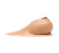 DFGGE One Pair Crossdresser Transgender Self-Adhesive Silicone Breast Forms Fake Boobs Teardrop Shaped Mastectomy Prosthesis Bra Enhancers Inserts,Suntan,EE Cup (1600g/Pair)
