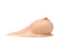 DFGGE One Pair Crossdresser Transgender Self-Adhesive Silicone Breast Forms Fake Boobs Teardrop Shaped Mastectomy Prosthesis Bra Enhancers Inserts, Nude, E Cup (1400g/Pair)